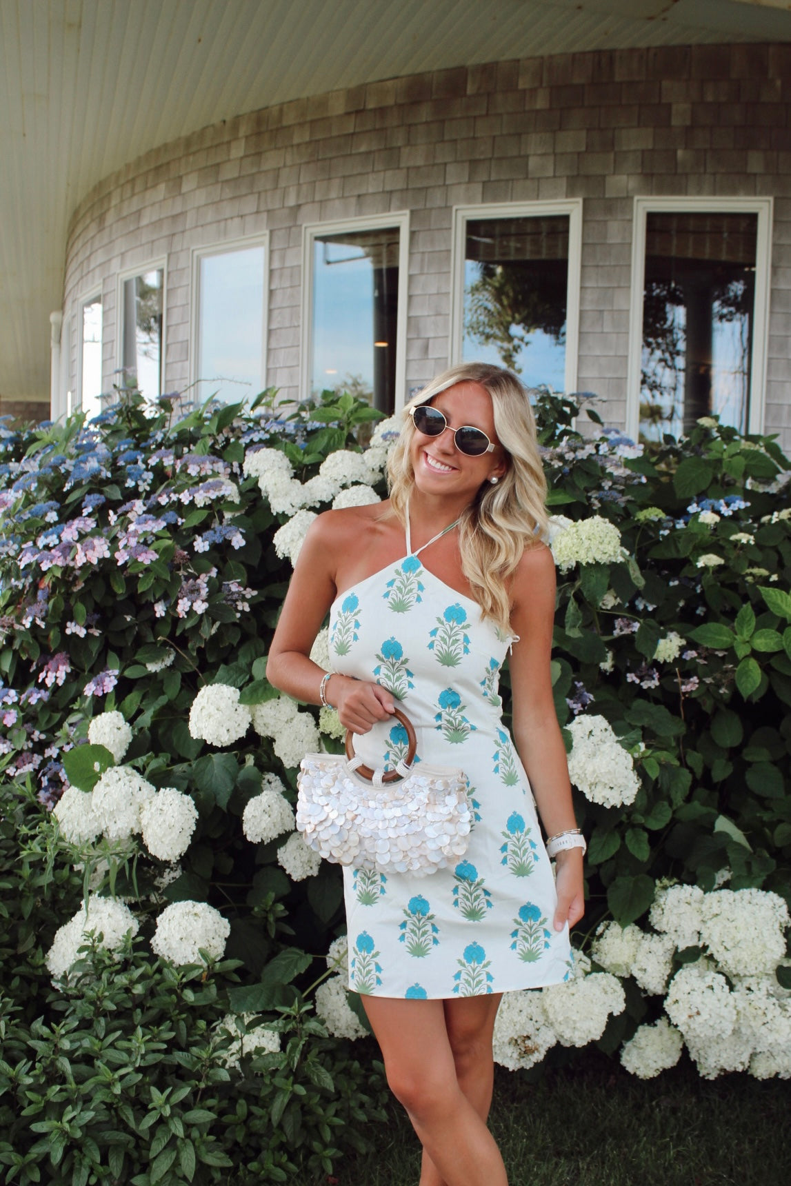 Floral Halter Mini Dress