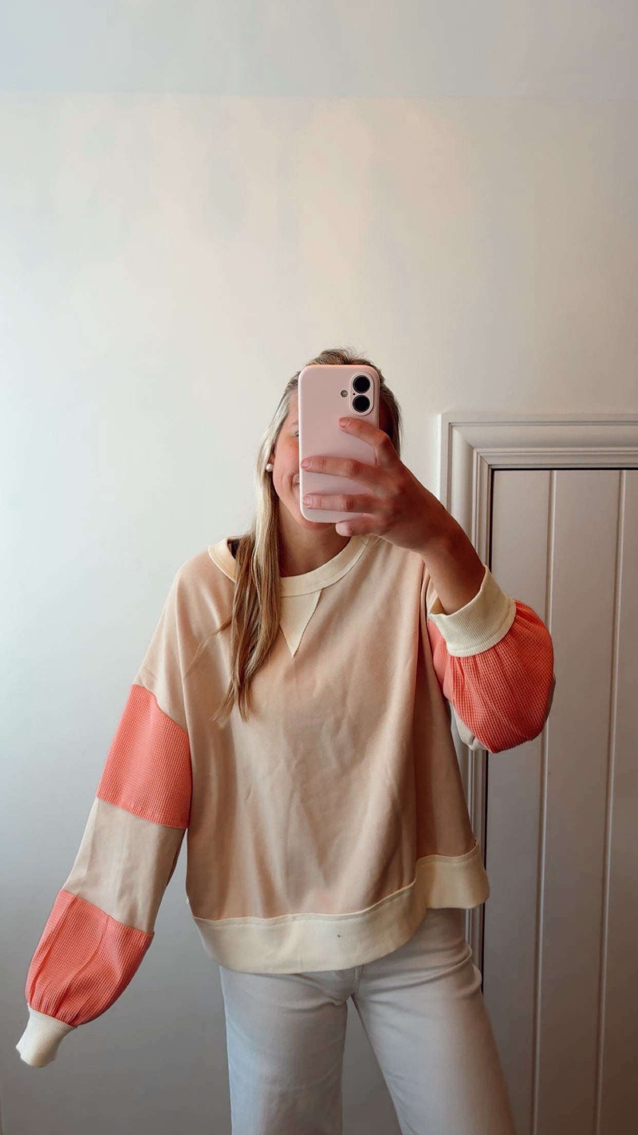 Color Block Sweatshirt – American Honey