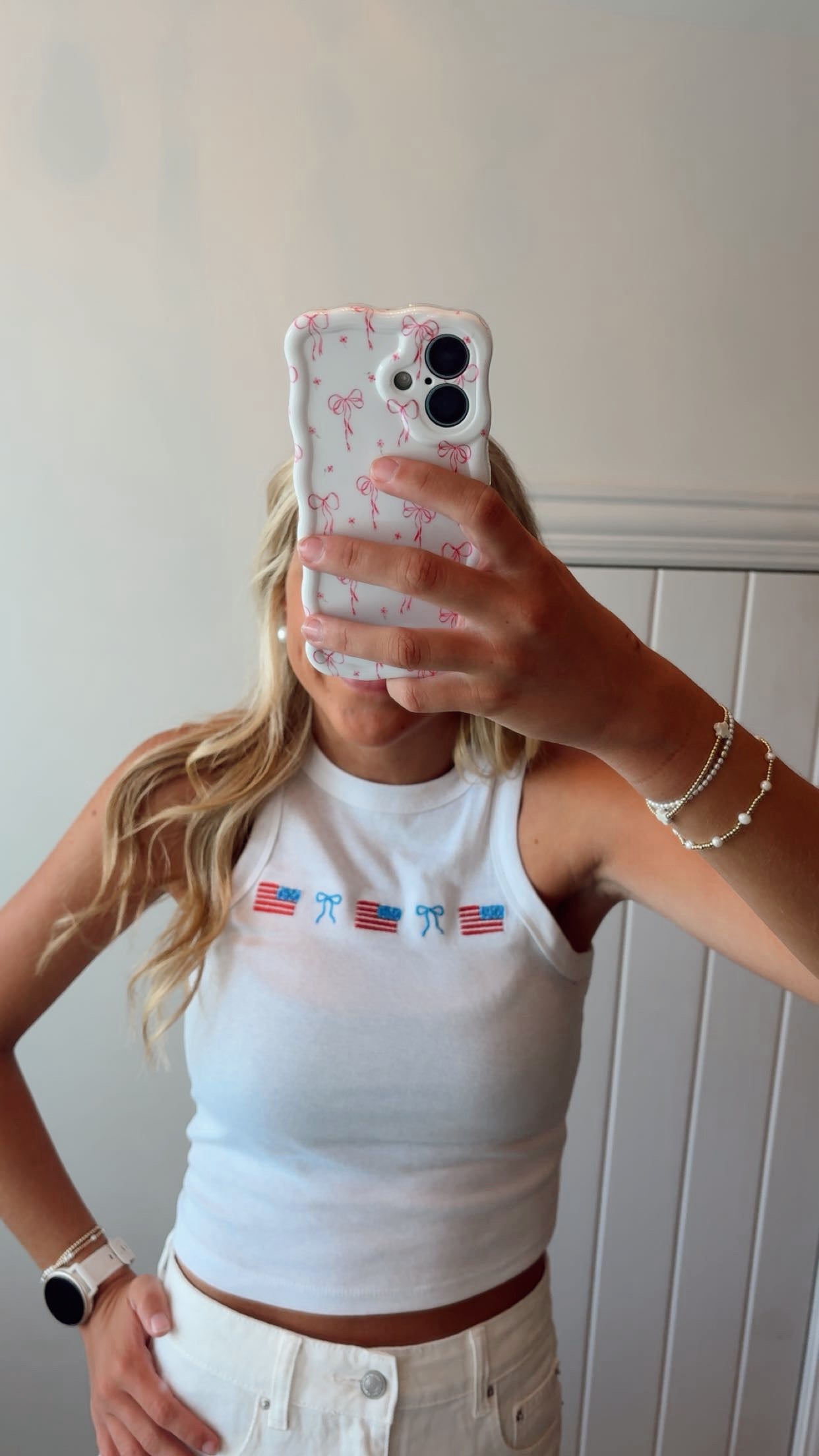 American Flag Bow Tank