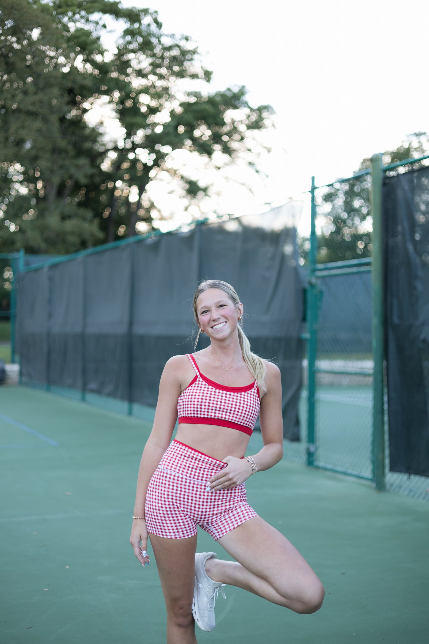 Red Gingham Set