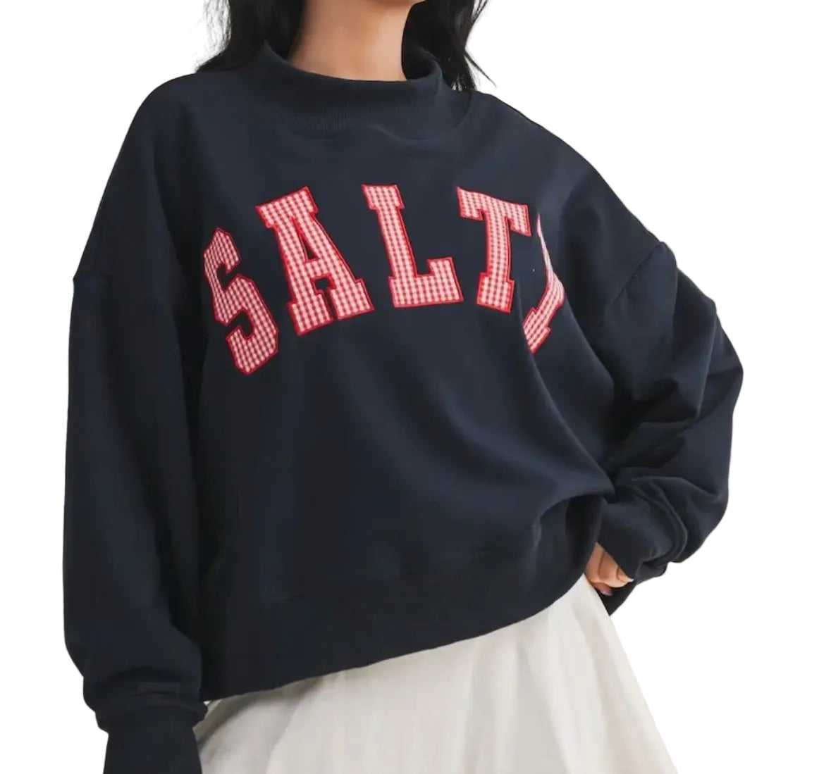 PRE-ORDER Salty Cropped Mock Neck
