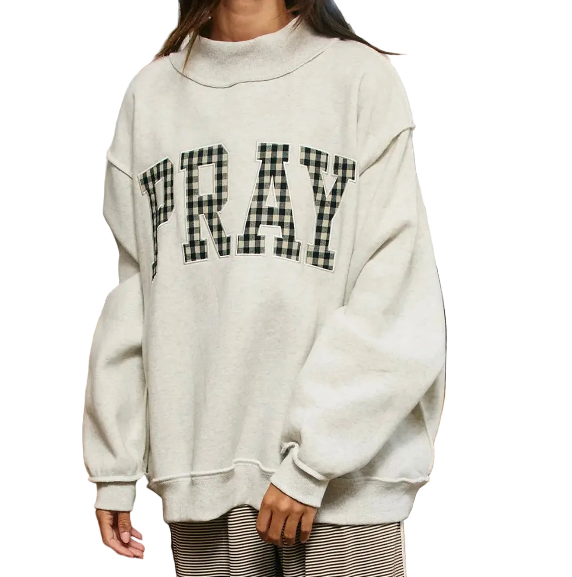 Pray Mock Neck