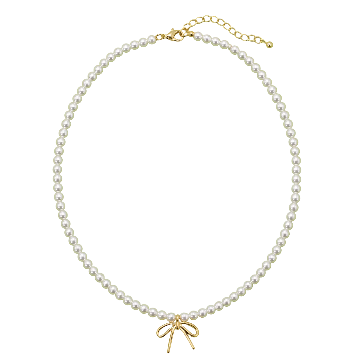 Pearl Bow Tie Necklace