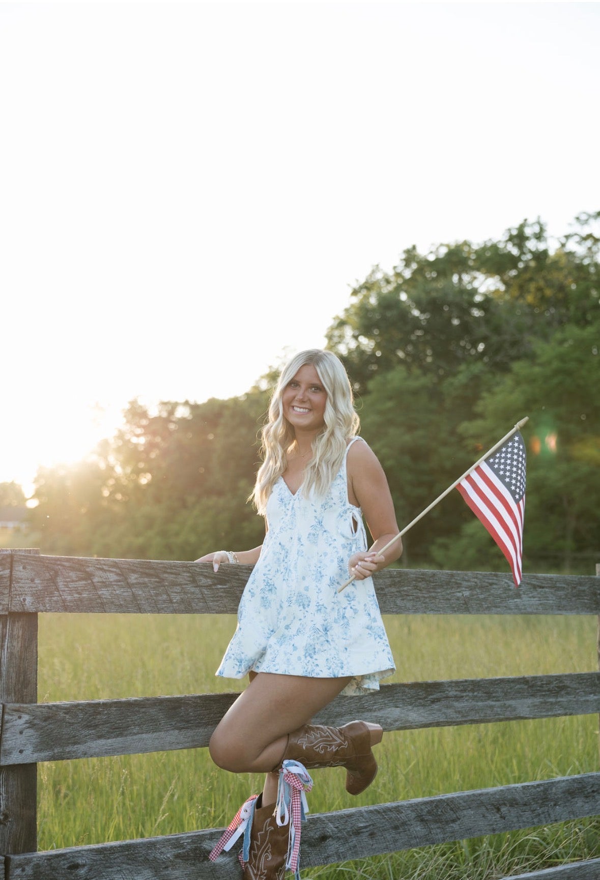 Floral Print Romper
