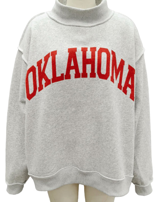 Reversible Oklahoma Mock neck