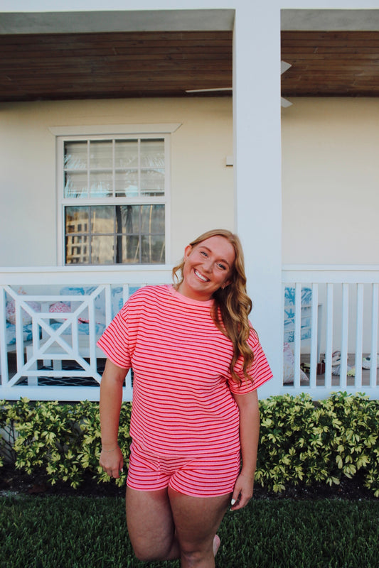Striped Pink Set