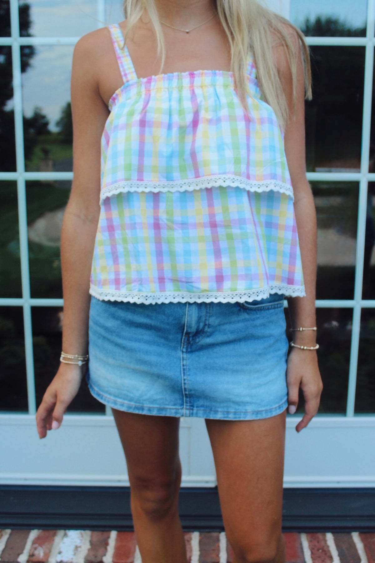 Maggie gingham Top