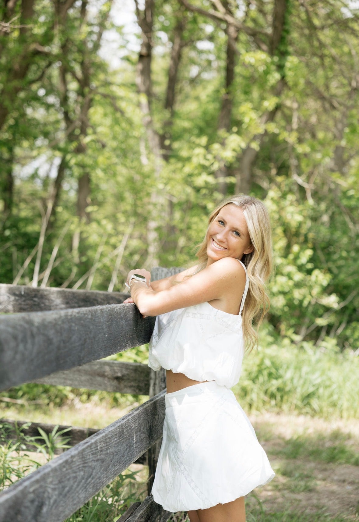 White Two Piece Set
