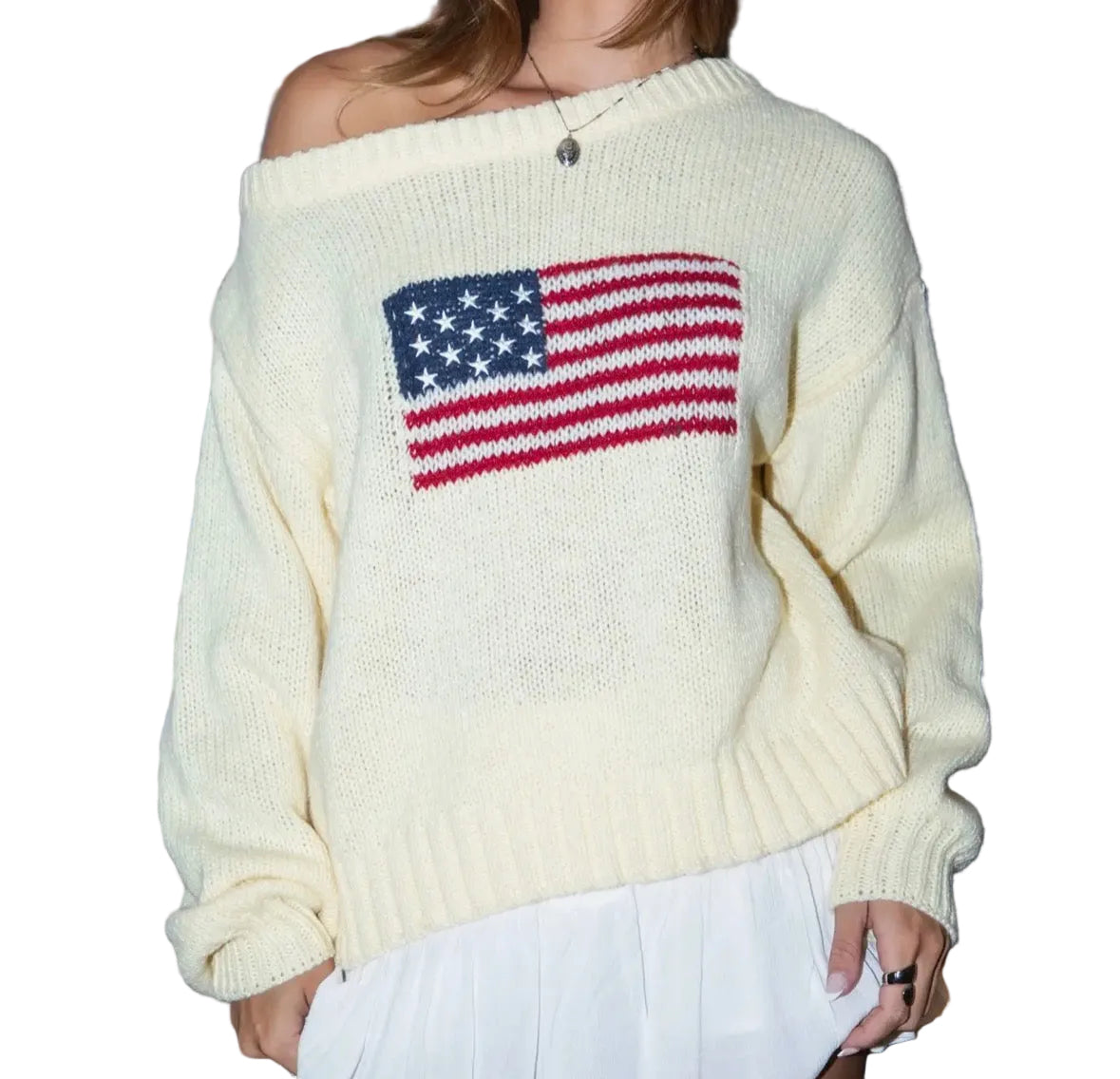 Off the shoulder Yellow Sweater