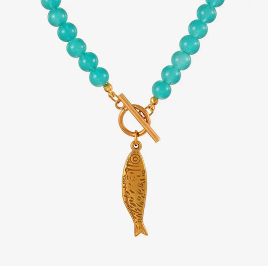 Turquoise Fish Necklace