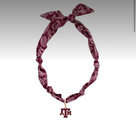 Texas A&M Bandana Necklace