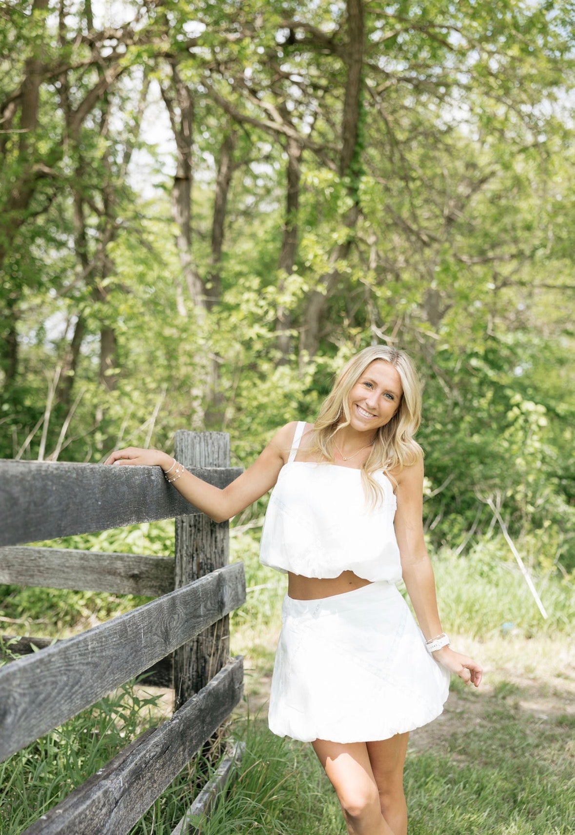 White Two Piece Set
