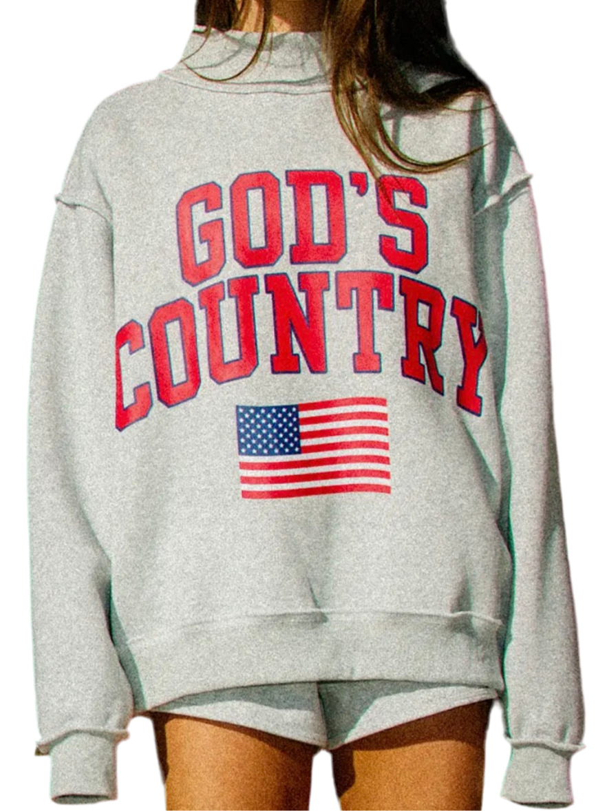 Reversible American Dream Mock neck