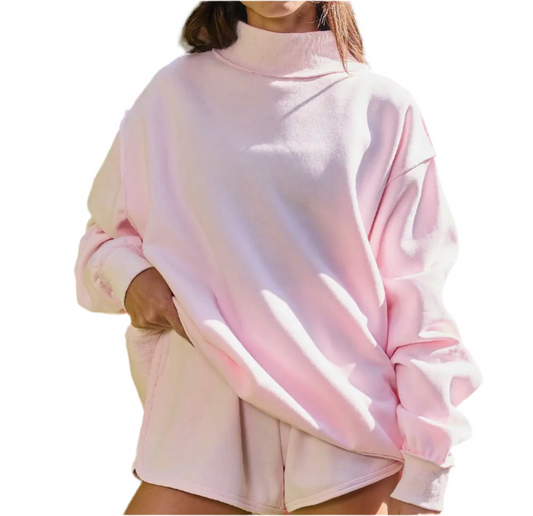 Light pink Mock neck