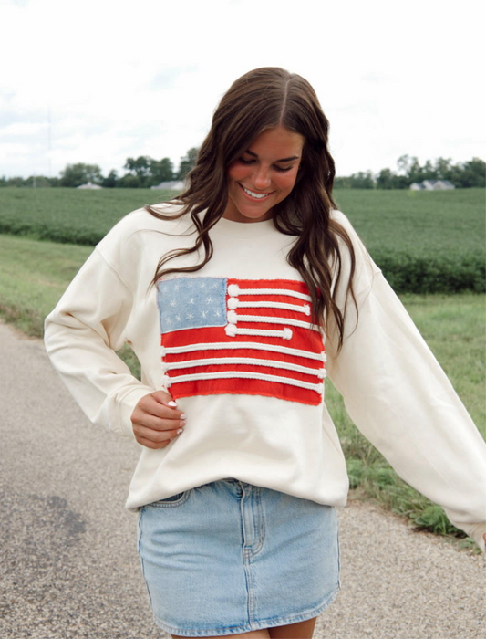 Flag Patch Crewneck