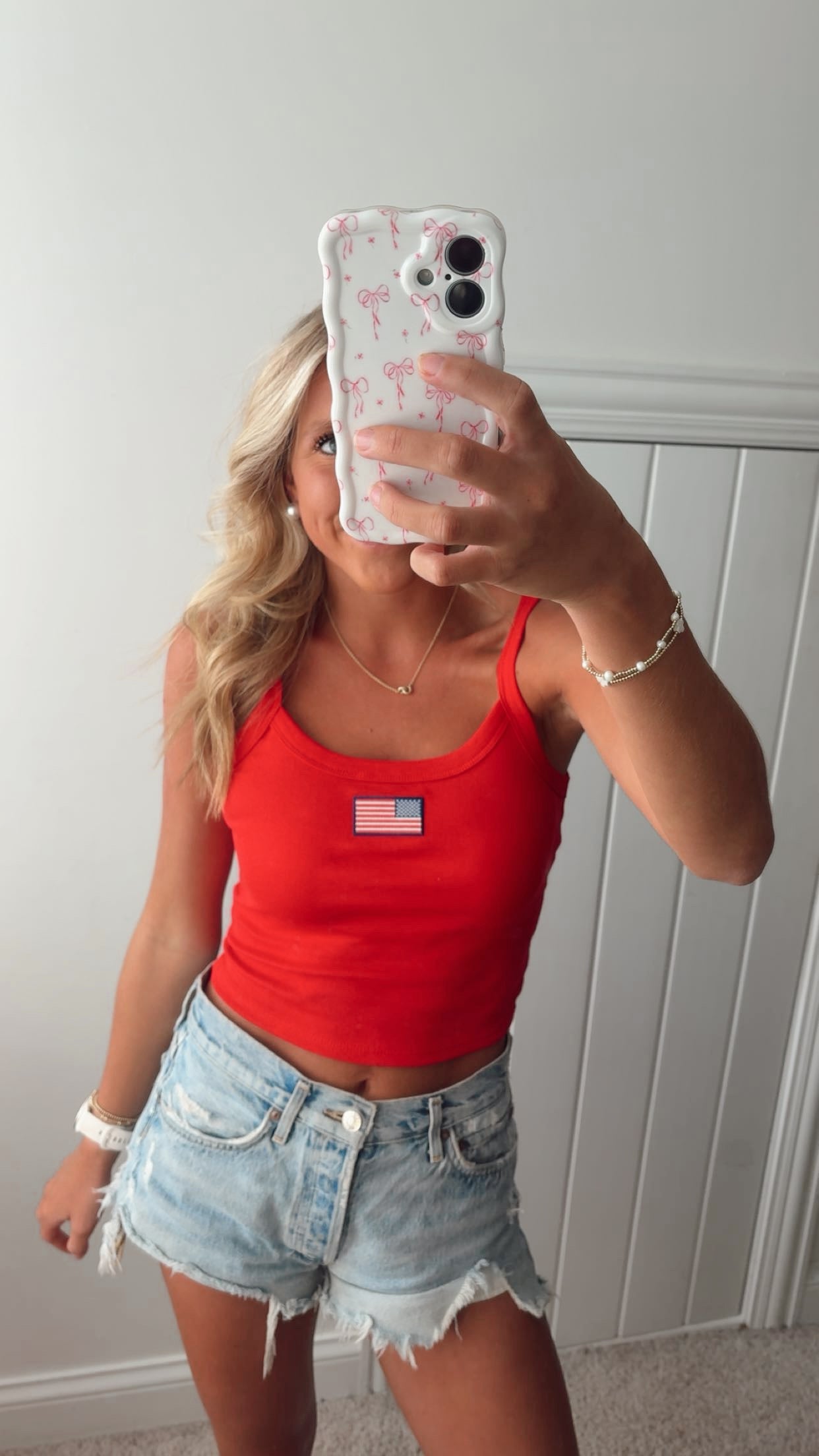 American Flag Patch Tank