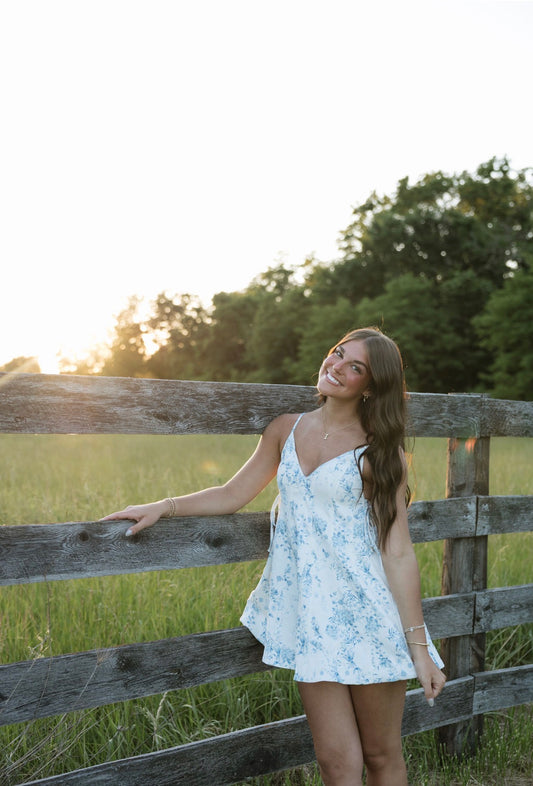 Floral Print Romper