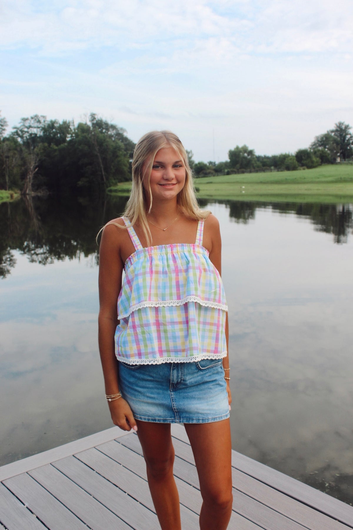 Maggie gingham Top