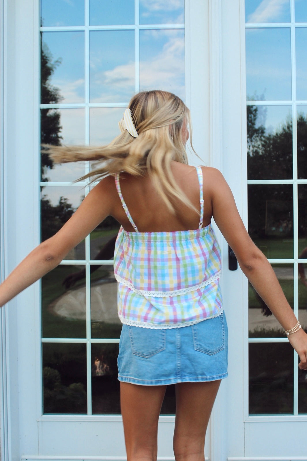 Maggie gingham Top