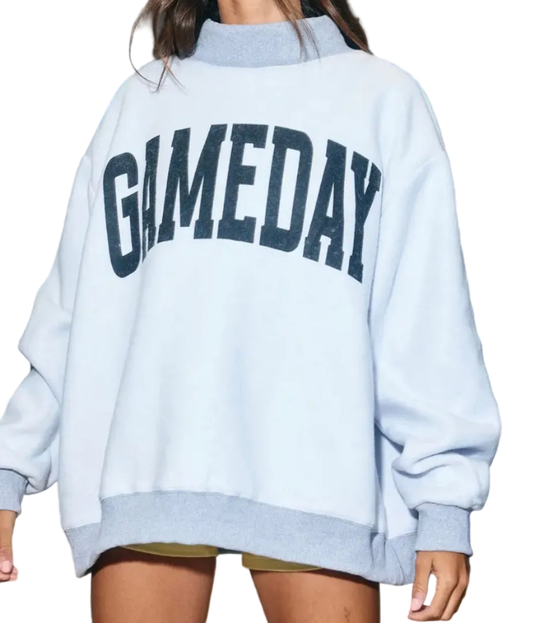 Football/Game Day Reversible Mock Neck