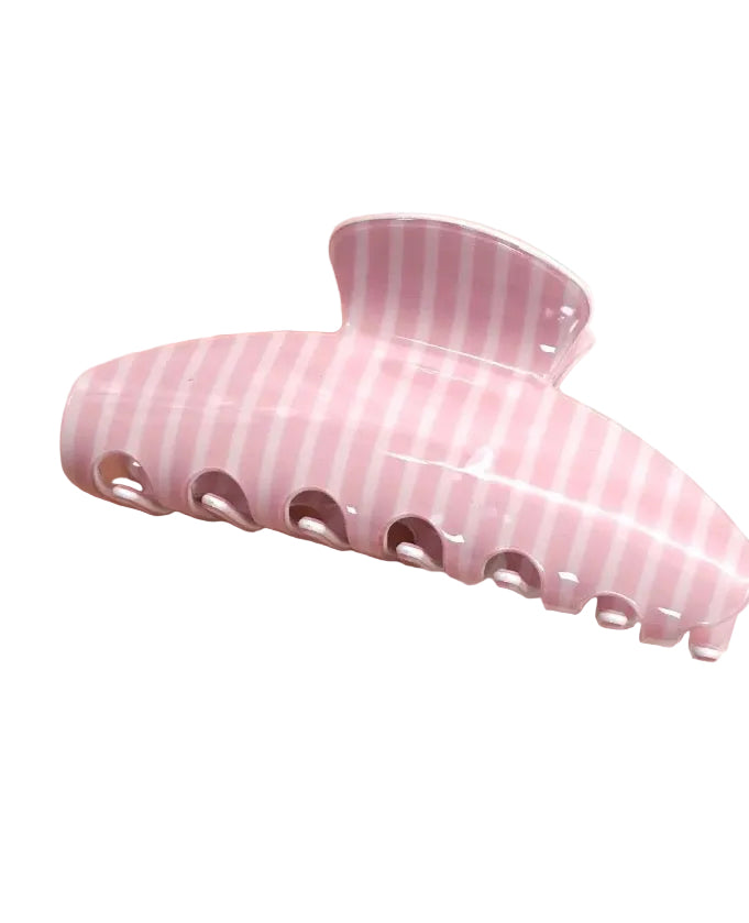 Stripe Pink Clip