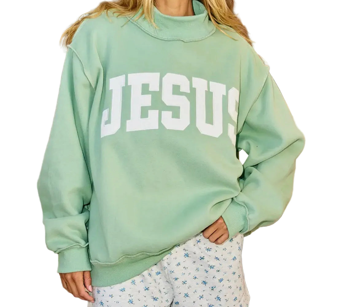 Jesus Mock Neck