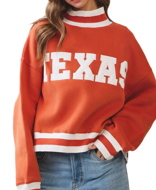 Texas Longhorn Mock Neck
