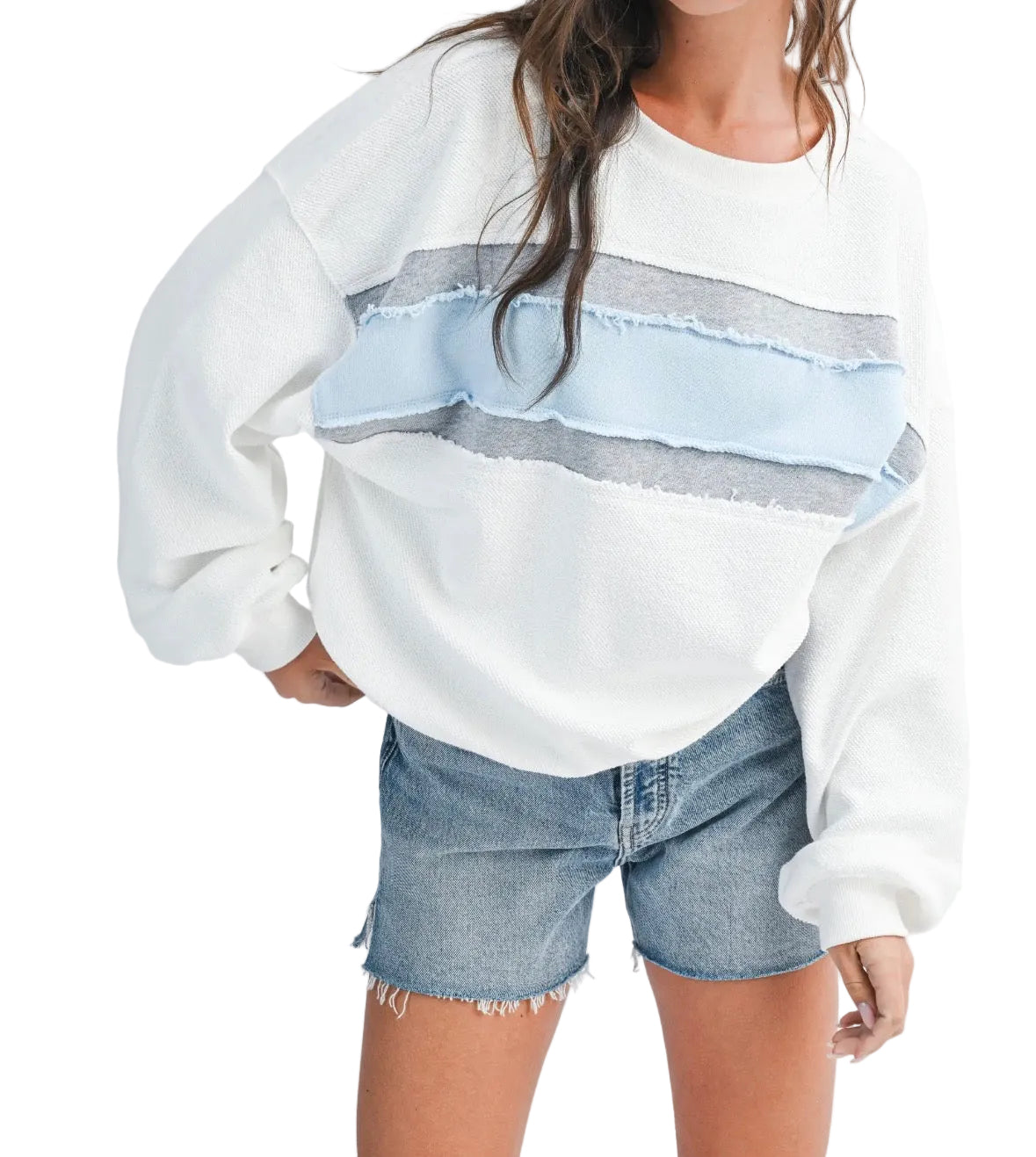 Seaside Stripe Crewneck
