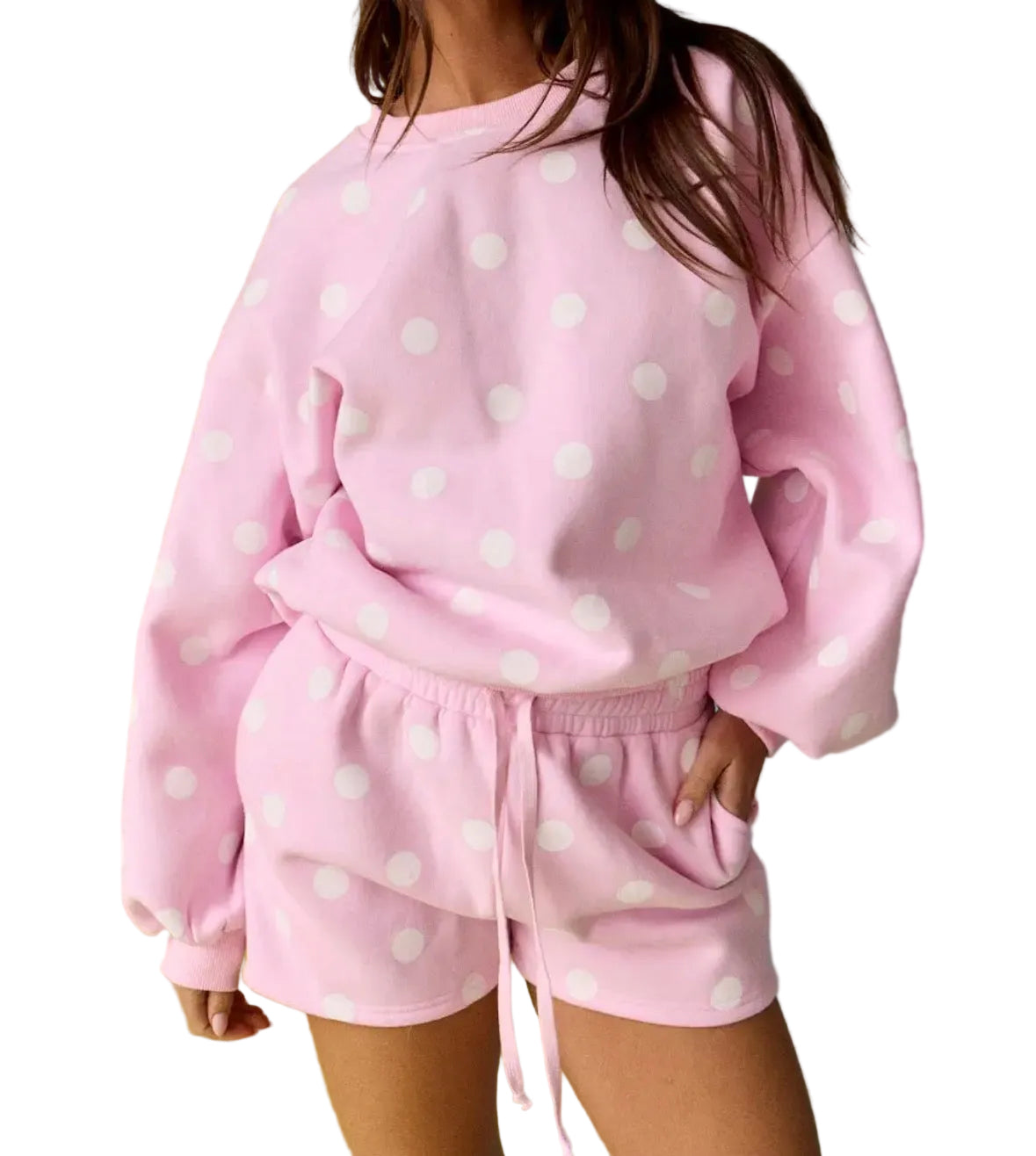 Light Pink Polka Dot Set