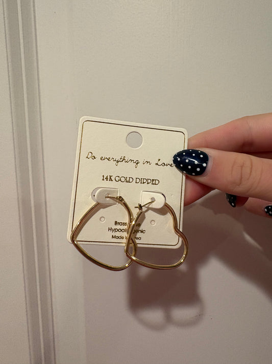 Heart earrings