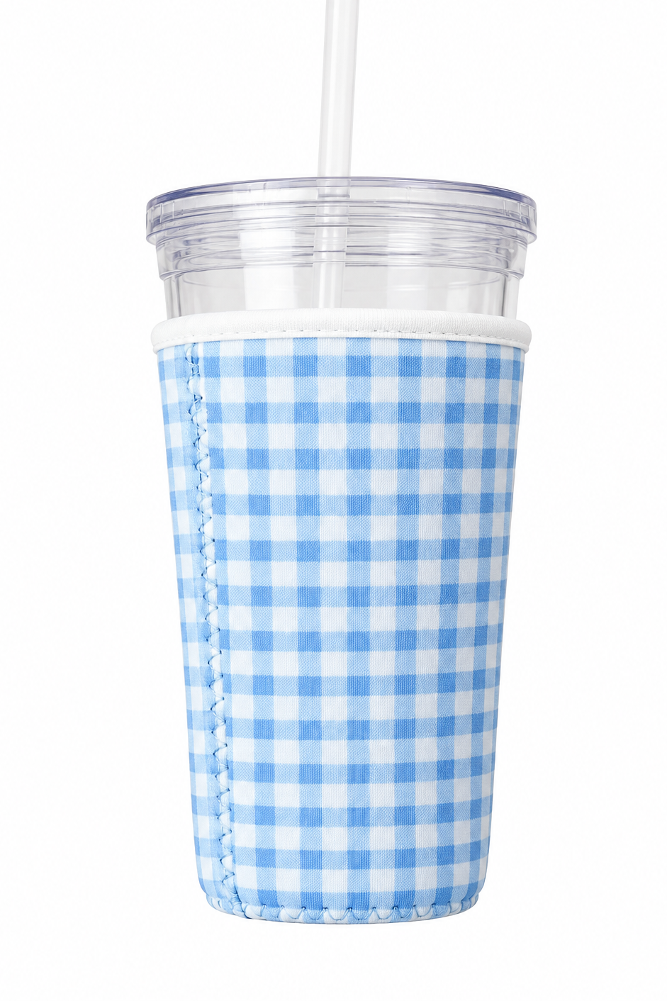 Blue Gingham Sleeve