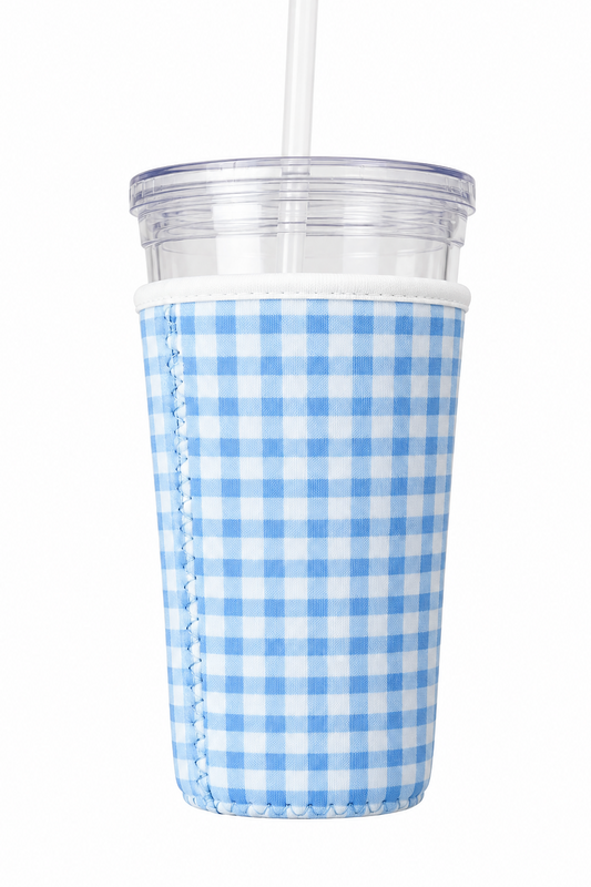 Blue Gingham Sleeve